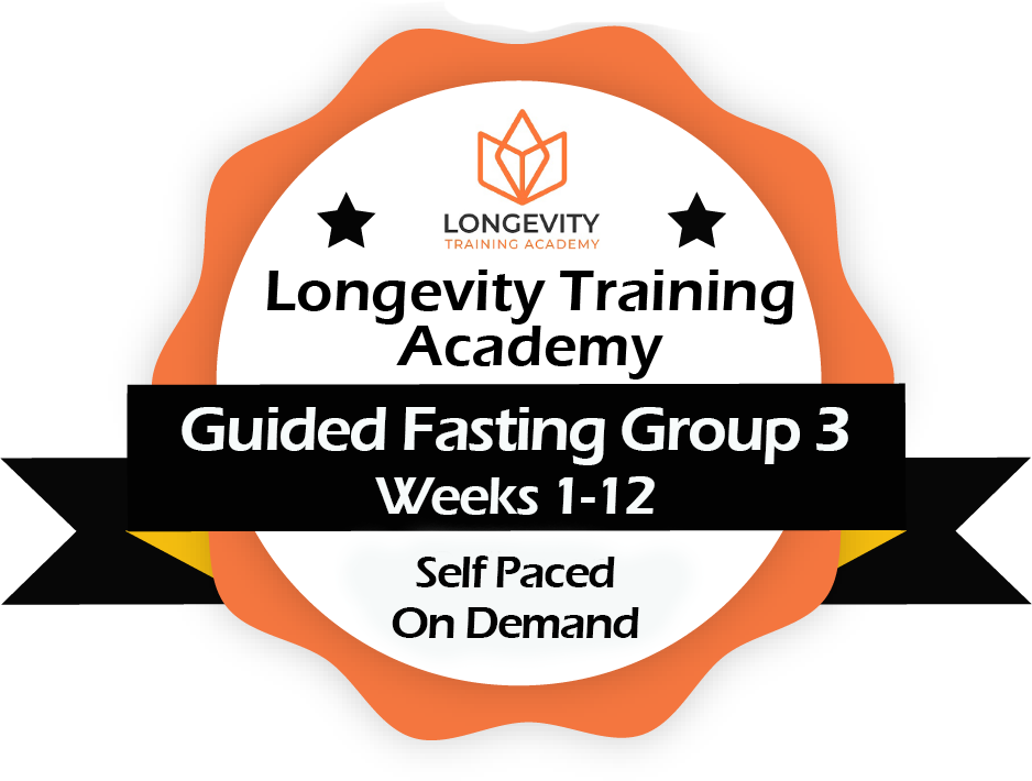 Longevity Training Academy Guided Fasting Group Coaching level 3
